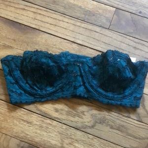 NWOT Blue Lace Bandeau